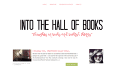 Desktop Screenshot of intothehallofbooks.com